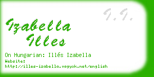 izabella illes business card